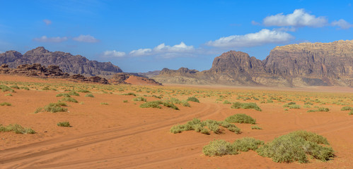 Wadi Rum desert in Jordan