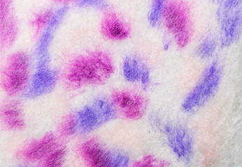 Multicolor mosaic fabric texture of wool