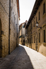 street in medieval town, Italy