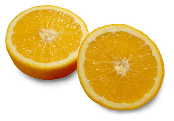 Orange geschnitten