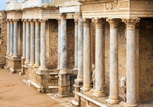 Antique  Roman Theatre in  Merida
