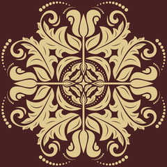 Orient Vector Pattern. Abstract Ornament