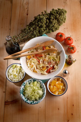 SALAD WITH ORANGE, FENNEL AND LETTUCE