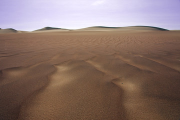 Fototapeta na wymiar Deserto di Paracas. Perù.Onde di sabbia