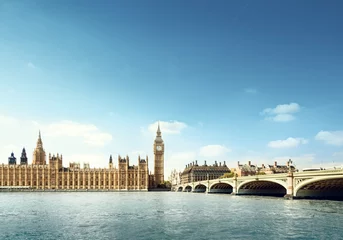 Poster Big Ben in sunny day, London © Iakov Kalinin