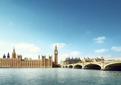 Fototapeta Big Ben in sunny day, London