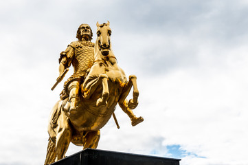 Golden equestrian