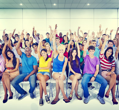 Group People Crowd Cooperation Suggestion Casual Multicolored