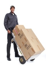 African-American postman.