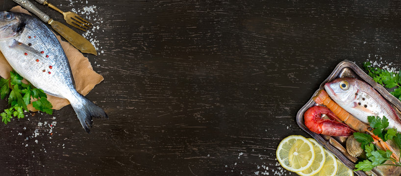 Fresh fish and seafood