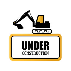 Construction design, vector illustration.
