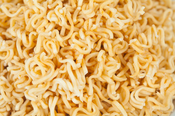 A block of dried Instant noodles