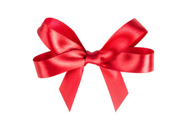 Red ribbon satin