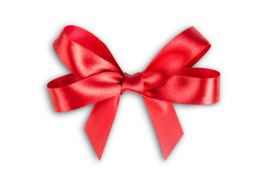 Red ribbon satin