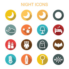 night long shadow icons