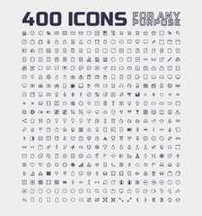400 Universal Icons for Any Purpose