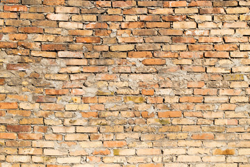 Background of old vintage brick wall