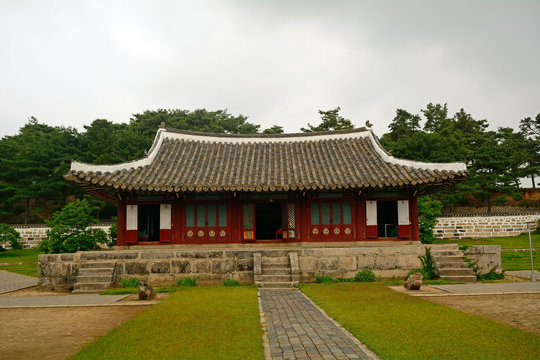 Traditional building, Kaesong, North-Korea