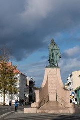 Obraz premium Leif-Eriksson-Denkmal in Reykjavik