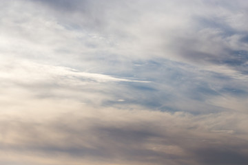beautiful clouds at sunset