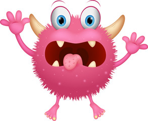 Red monster cartoon