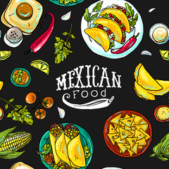 simpless pattern mexican food