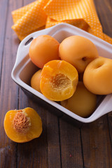 Stewed peaches