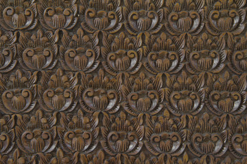 Thai style wooden craft.