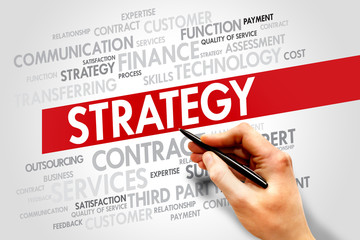 Strategy and management business concept words cloud