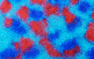 Multicolor mosaic fabric texture of wool