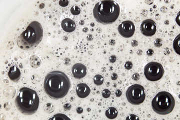 coffee foam. close-up