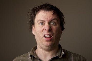 Shocked man