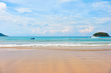 Fototapeta na wymiar Kata beach on Phuket in Thailand