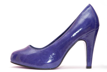 Womens high heels on white background