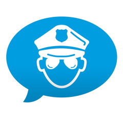 Etiqueta tipo app comentario policia
