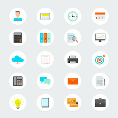 Flat vector business icon for web and application