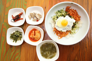 Korean Dish Kimchi Bibimbap