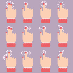 Fototapeta premium Touch icons