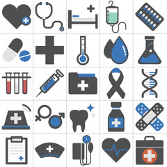 Healthcare Health Medicine Hospital Laboratory Icon Concept