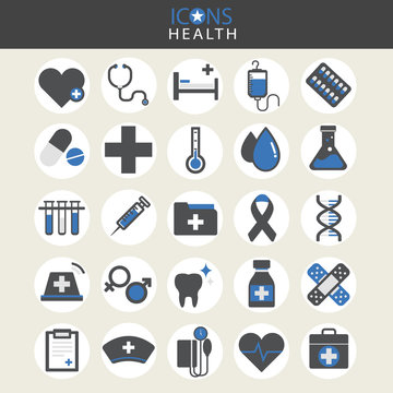 Healthcare Health Medicine Hospital Laboratory Icon Concept