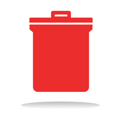 Unwanted Data Computer Clear Trash Waste Icon Vector Concept