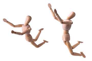Wooden model of human