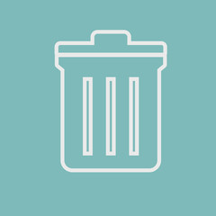 Unwanted Data Computer Clear Trash Waste Icon Vector Concept