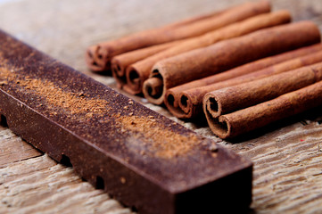 chocolate and cinamon
