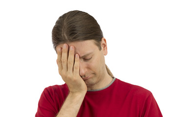 Depressed man