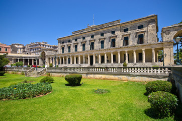 Old palace in Corfu town, Greece