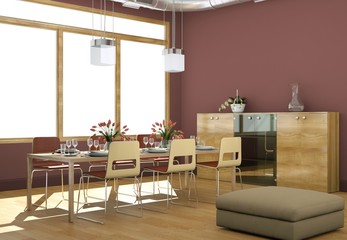 modernes Loft Interieur Design