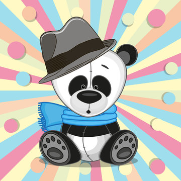 Panda with hat