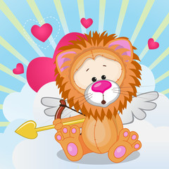 Obraz premium Cupid Lion