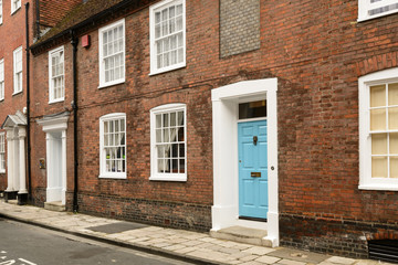 Fototapeta na wymiar old brick buildings, Chichester